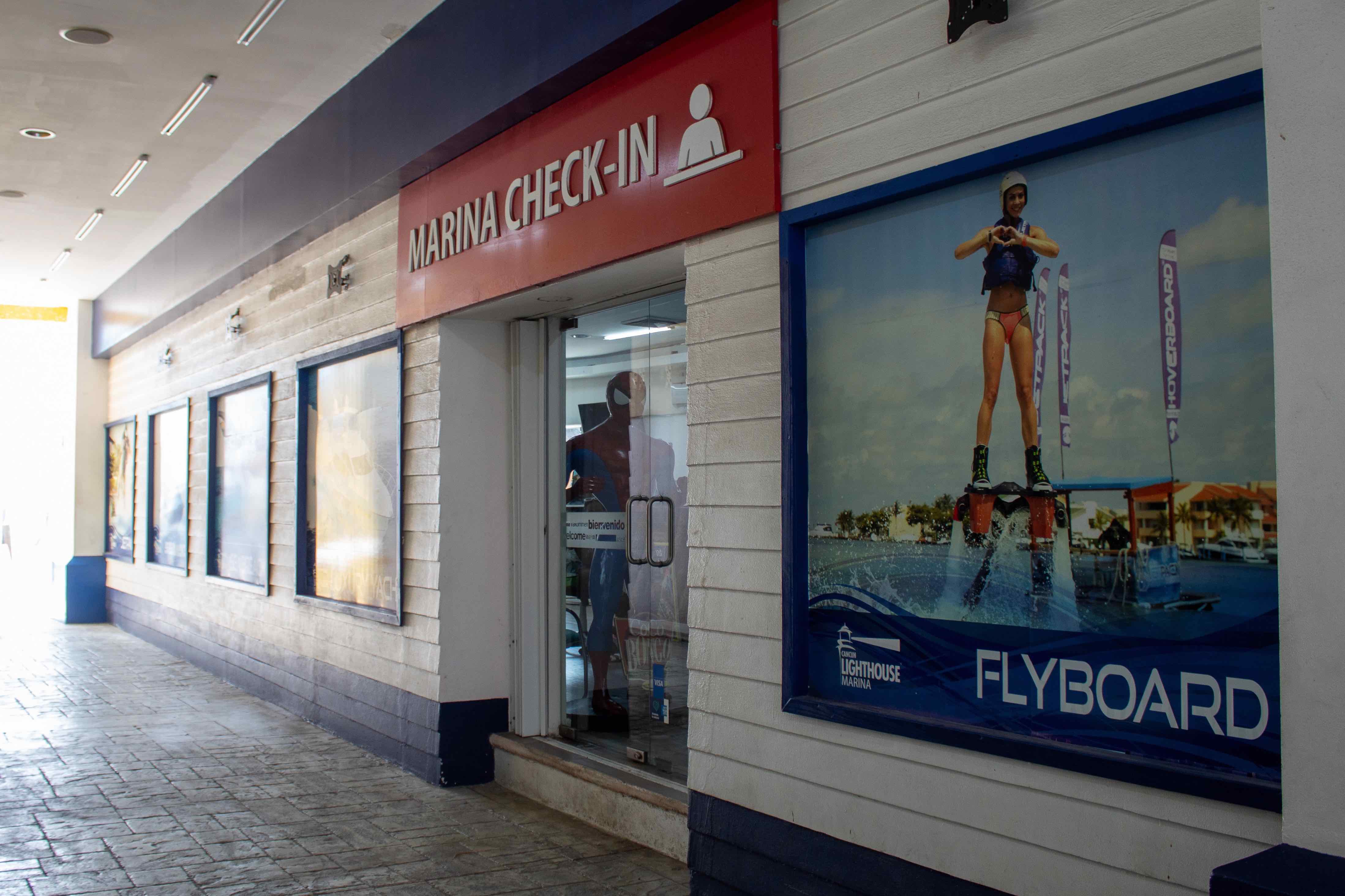 Front door at Marina Check in